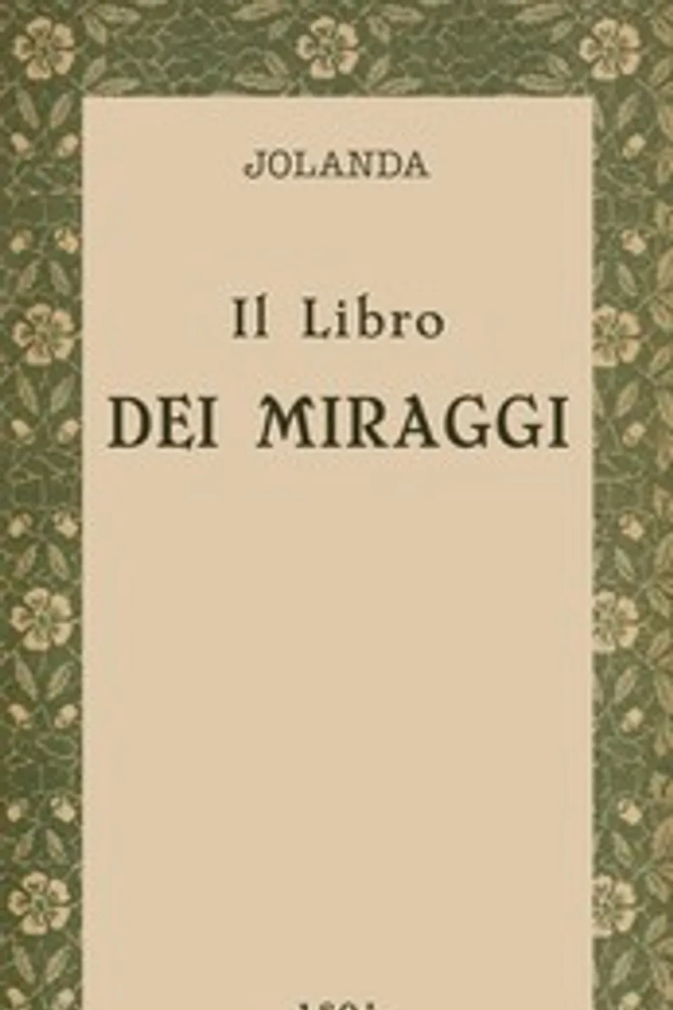 Il libro dei miraggi, Jolanda