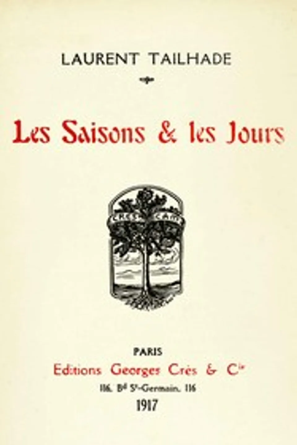 Les saisons & les jours, Laurent Tailhade