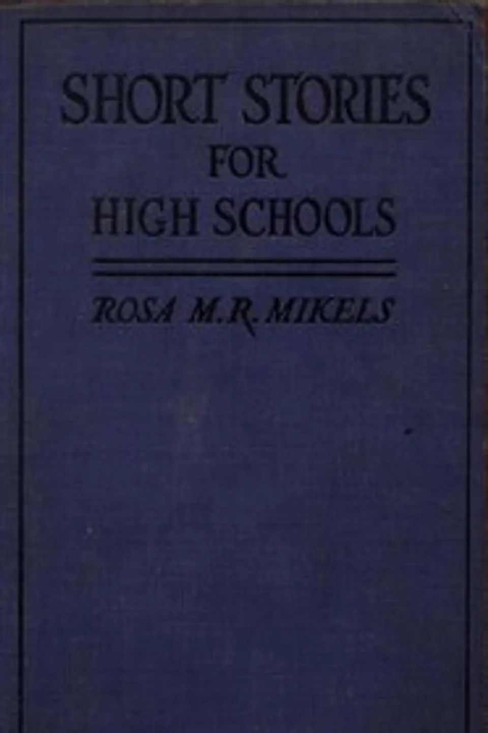 Short Stories for High Schools