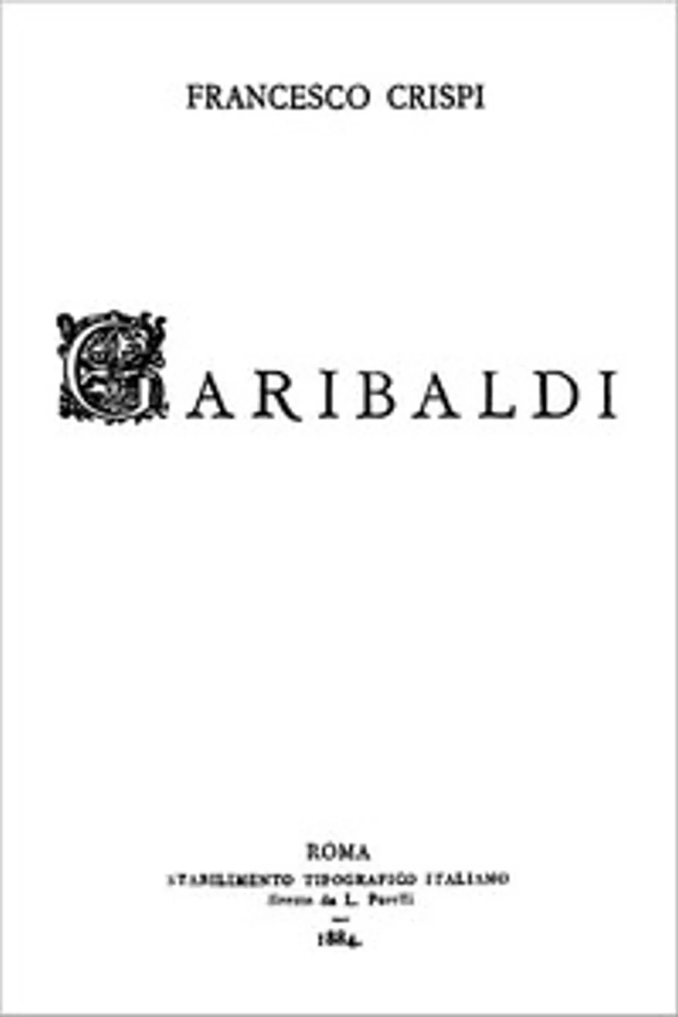 Garibaldi, Francesco Crispi