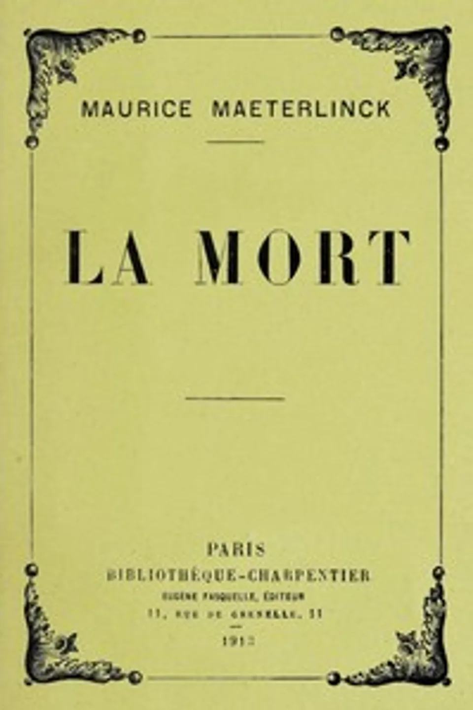 La Mort, Maurice Maeterlinck