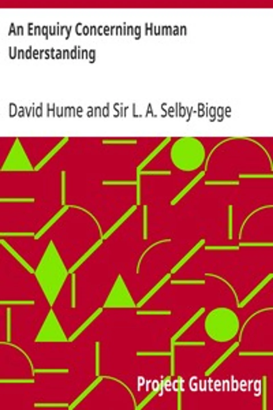 An Enquiry Concerning Human Understanding, David Hume