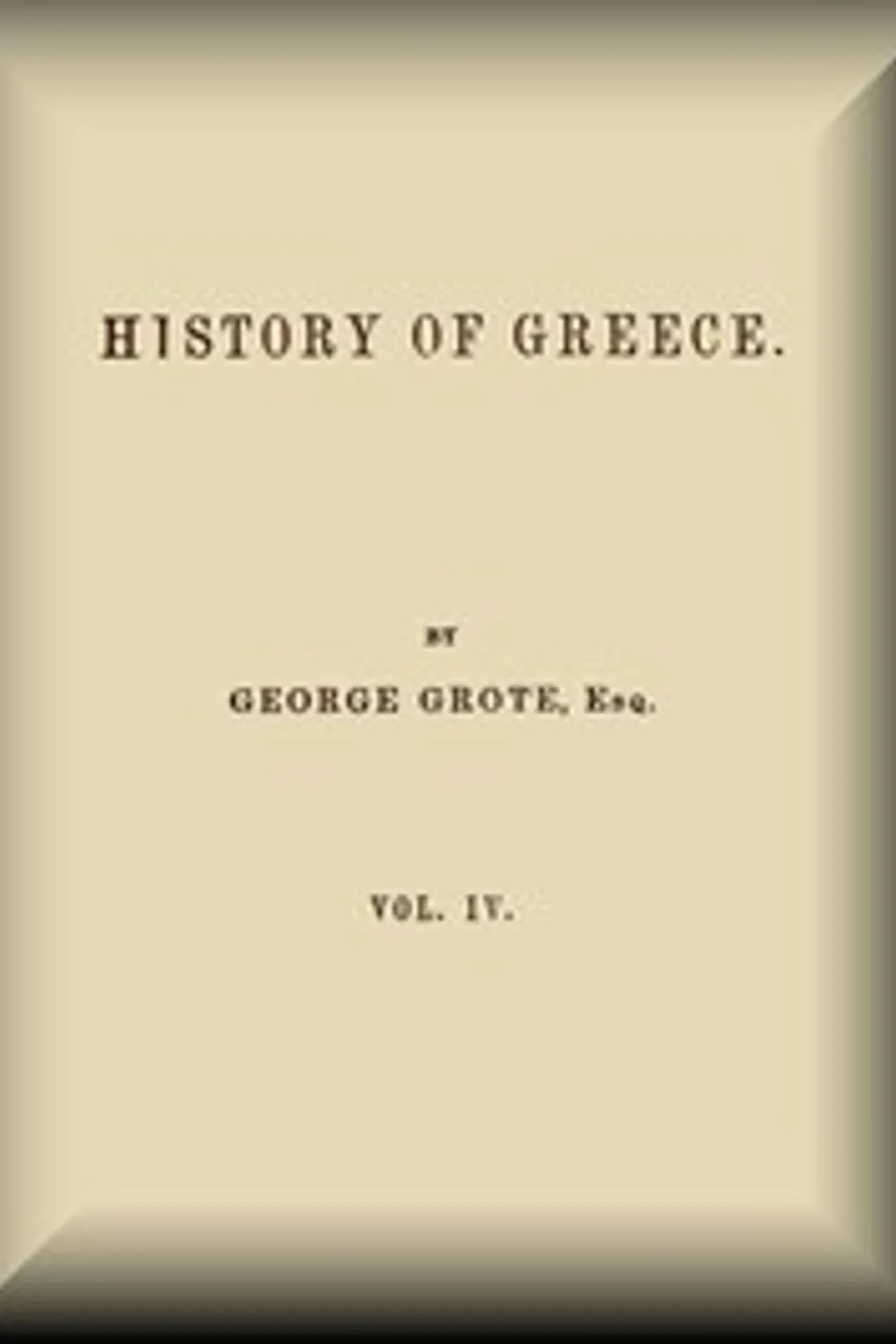 History of Greece, Volume 04 (of 12), George Grote