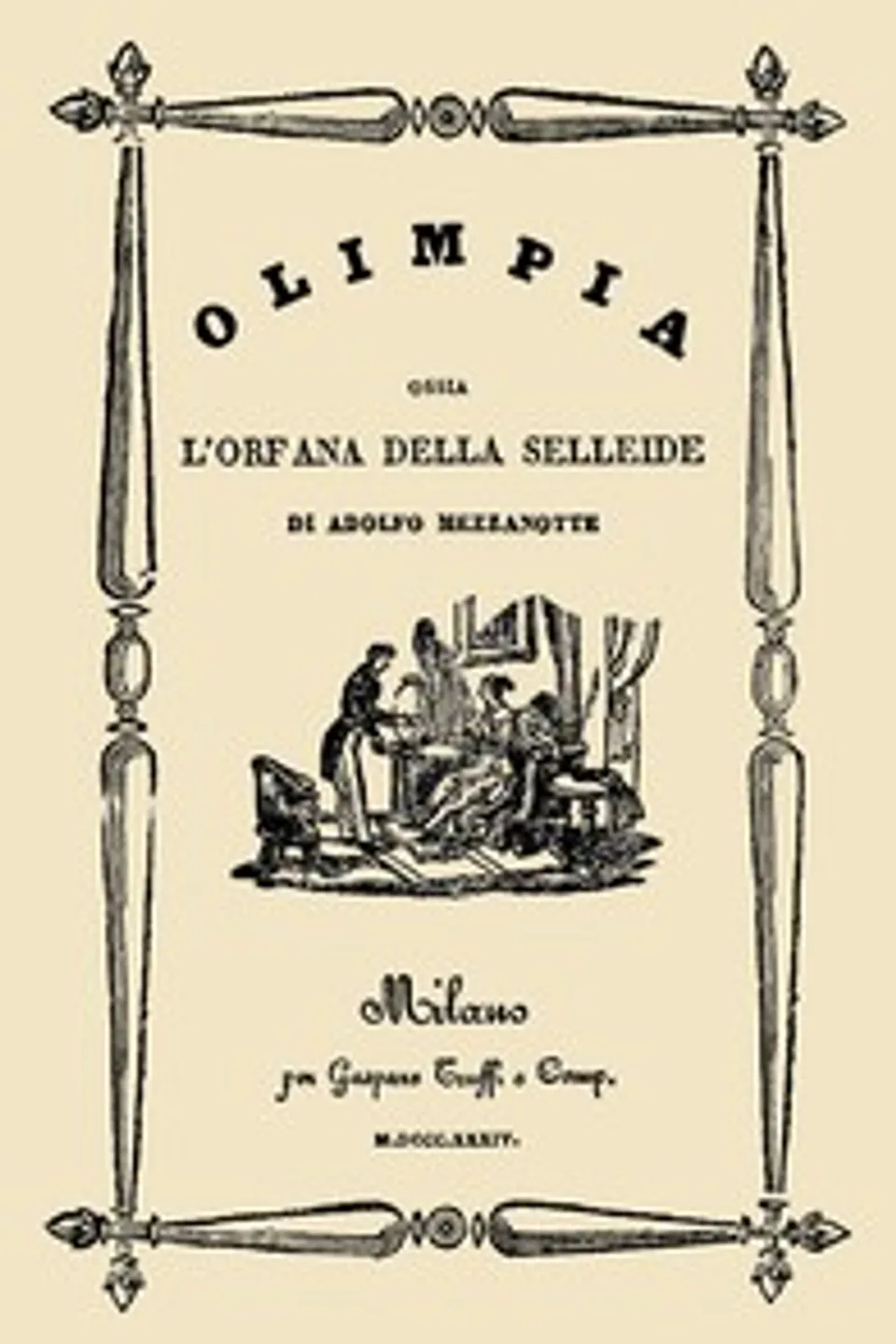 Olimpia; ossia, L'orfana della Selleide : $b romanzo, Adolfo Mezzanotte