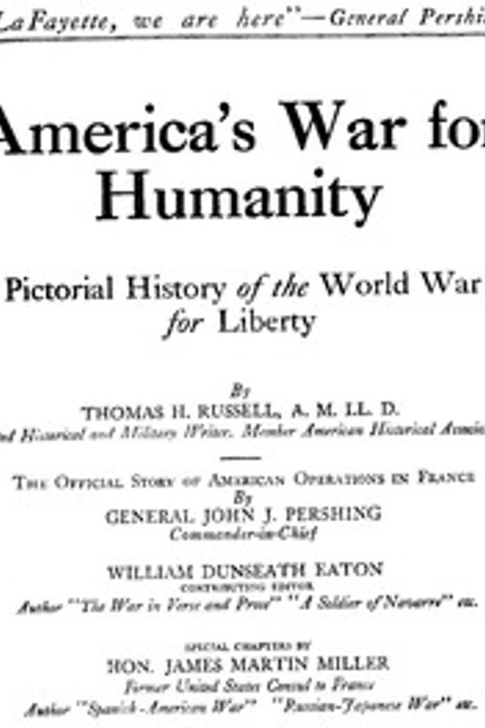 America's War for Humanity, Thomas Herbert Russell