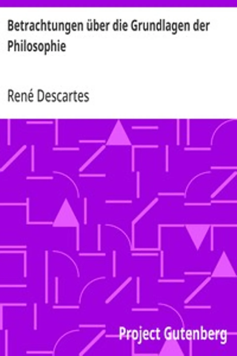 Betrachtungen über die Grundlagen der Philosophie, René Descartes