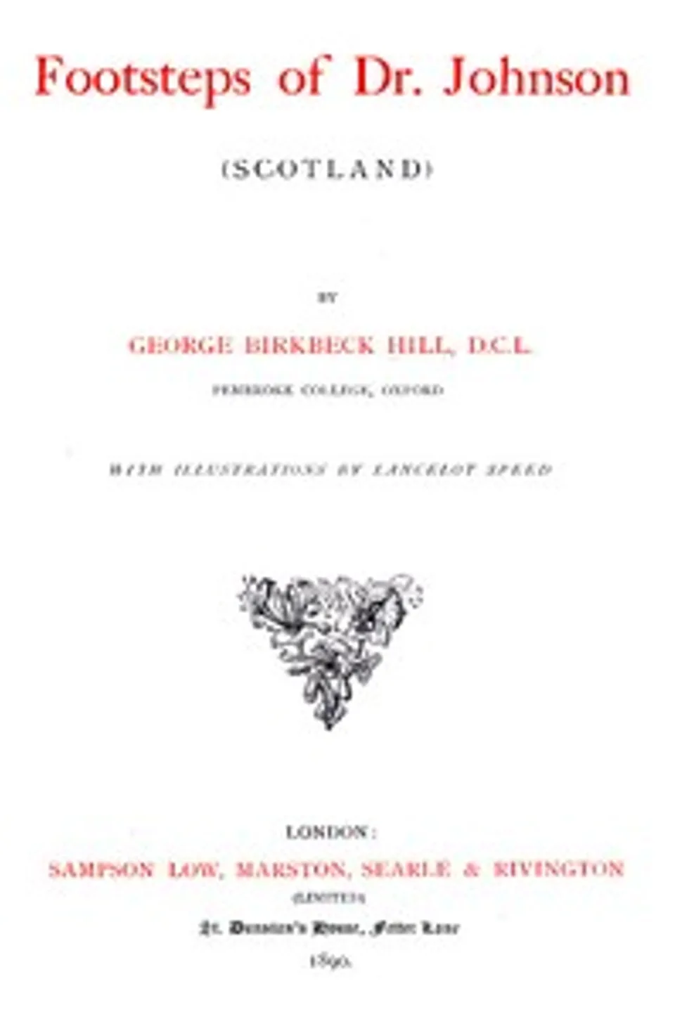 Footsteps of Dr. Johnson (Scotland), George Birkbeck Norman Hill
