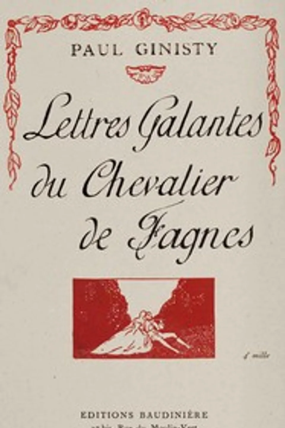 Lettres galantes du chevalier de Fagnes, Paul Ginisty
