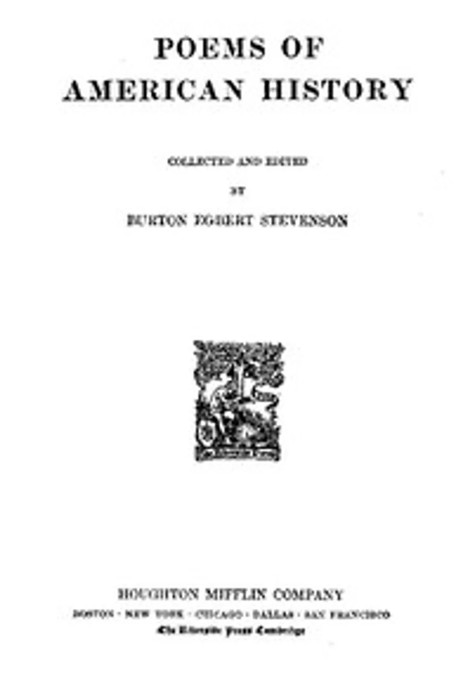 Poems of American History