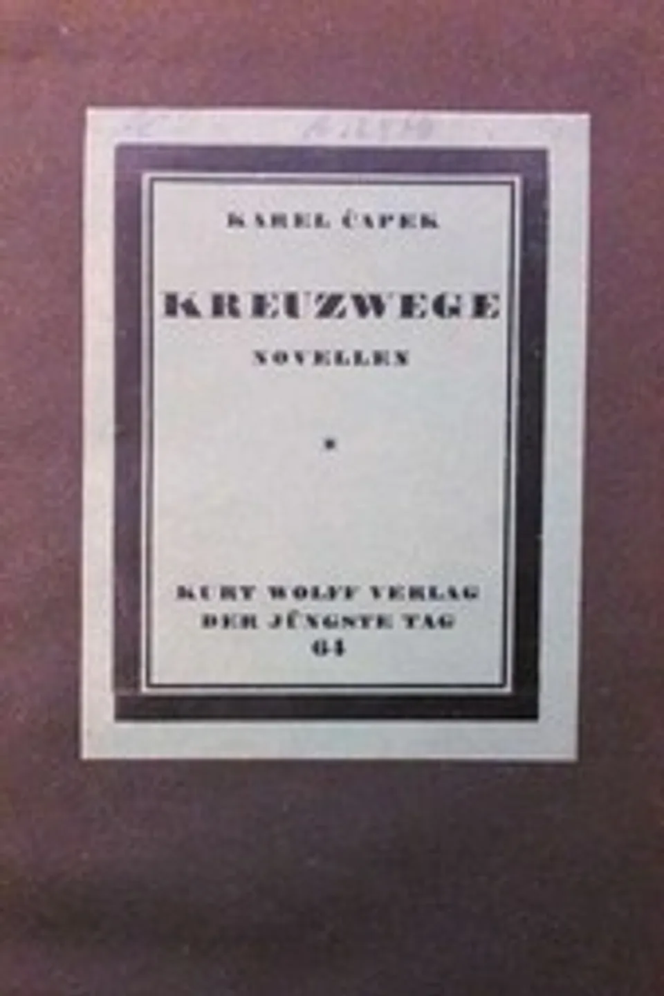 Kreuzwege, Karel Čapek