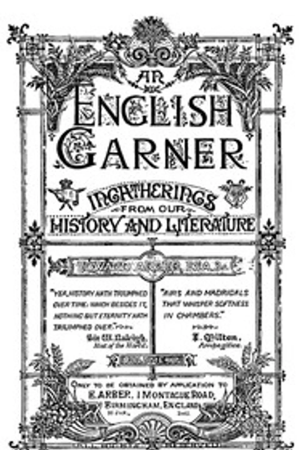 An English Garner: Ingatherings from Our History and Literature (4 of 8)