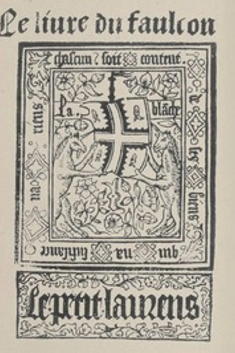 Le livre du faulcon, Anonymous
