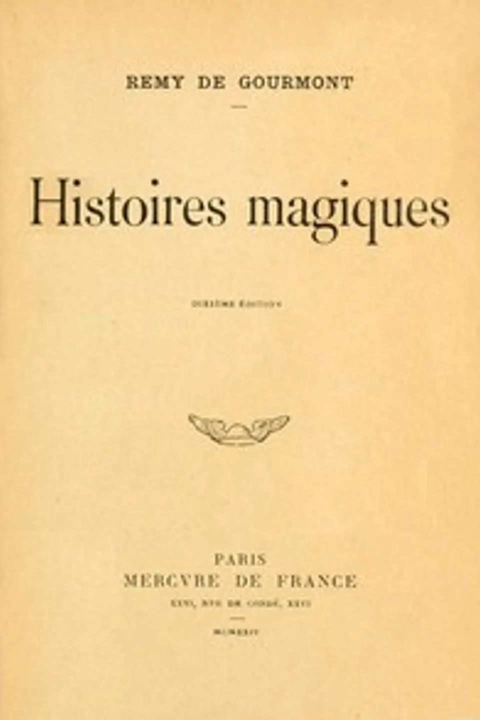 Histoires magiques, Remy de Gourmont