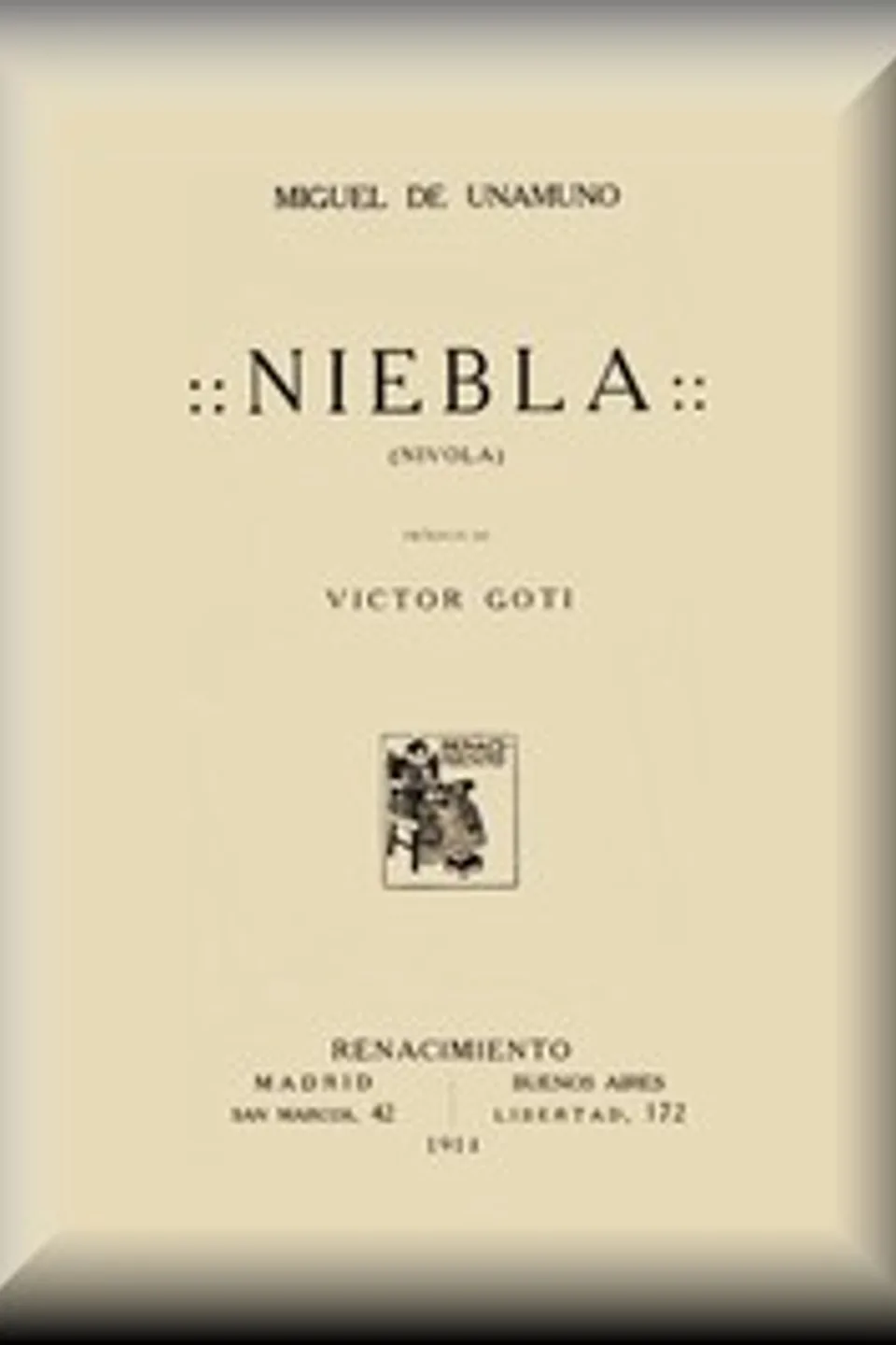 Niebla (Nivola), Miguel de Unamuno