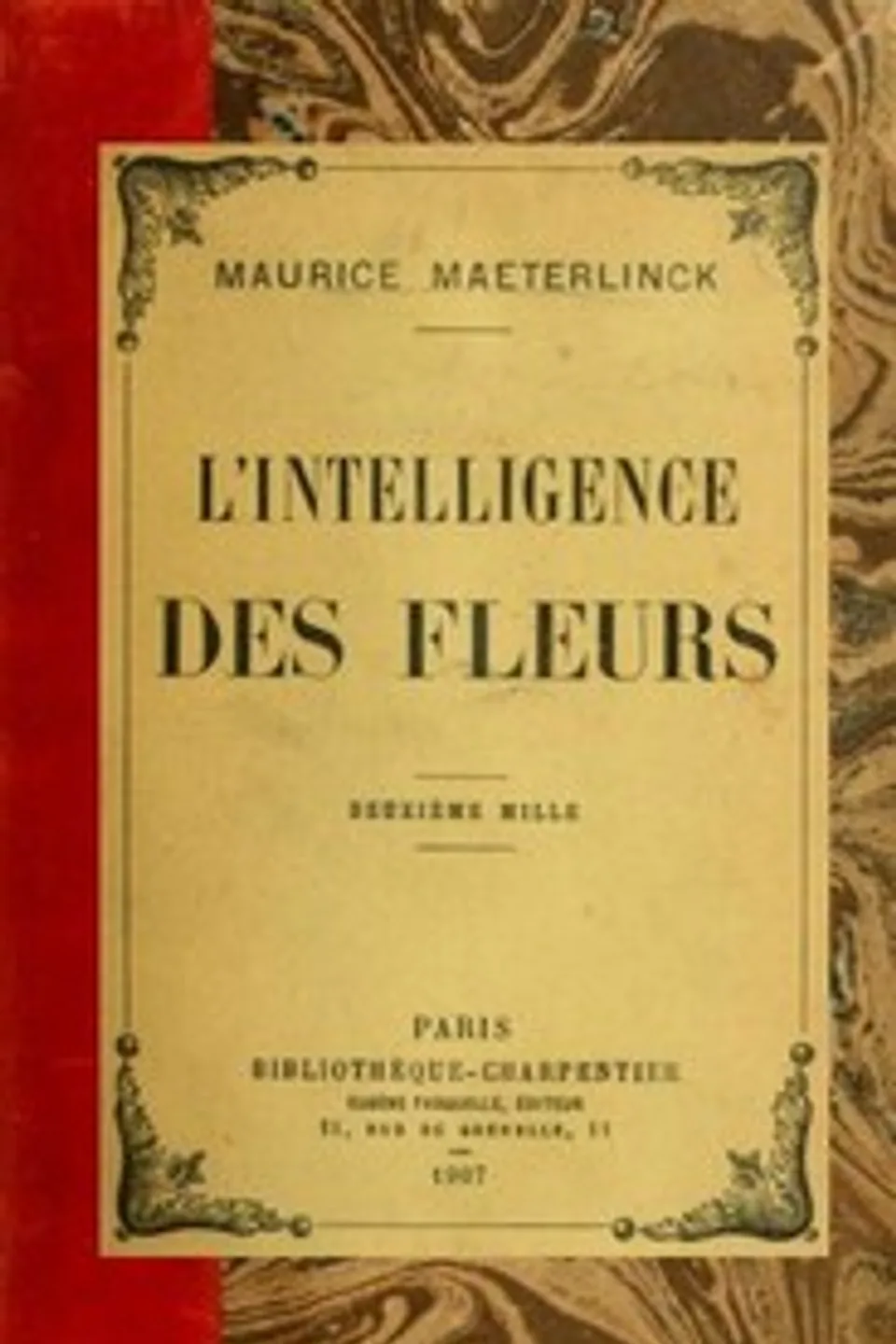L'intelligence des fleurs, Maurice Maeterlinck