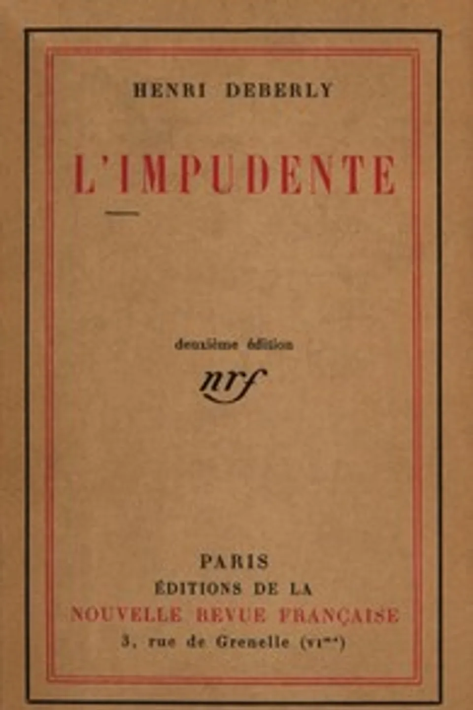 L'impudente, Henri Deberly