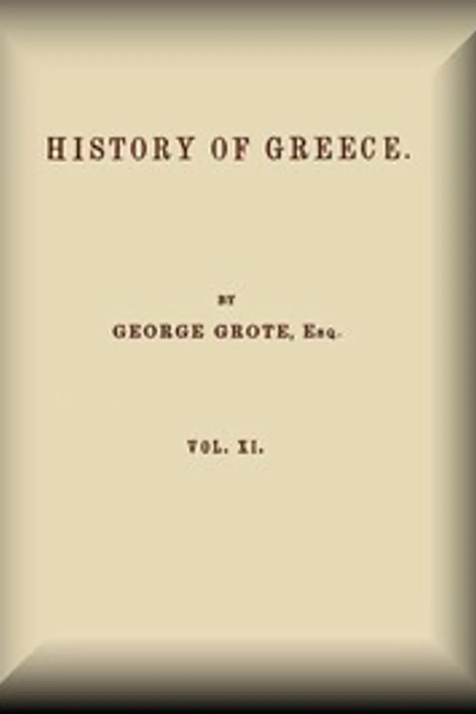 History of Greece, Volume 11 (of 12), George Grote