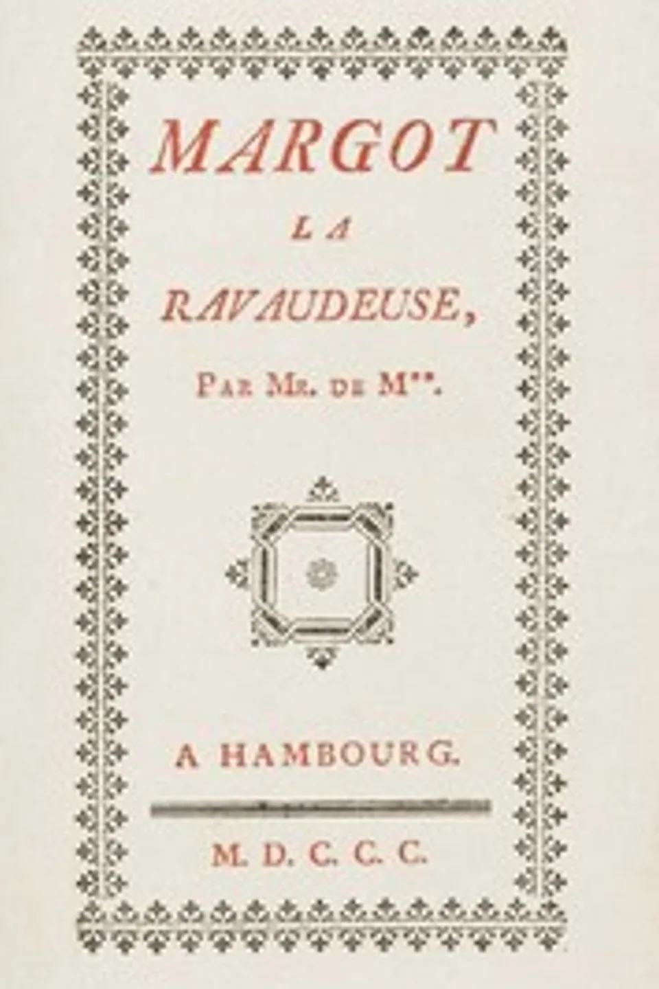 Margot la Ravaudeuse, Louis Charles Fougeret de Monbron