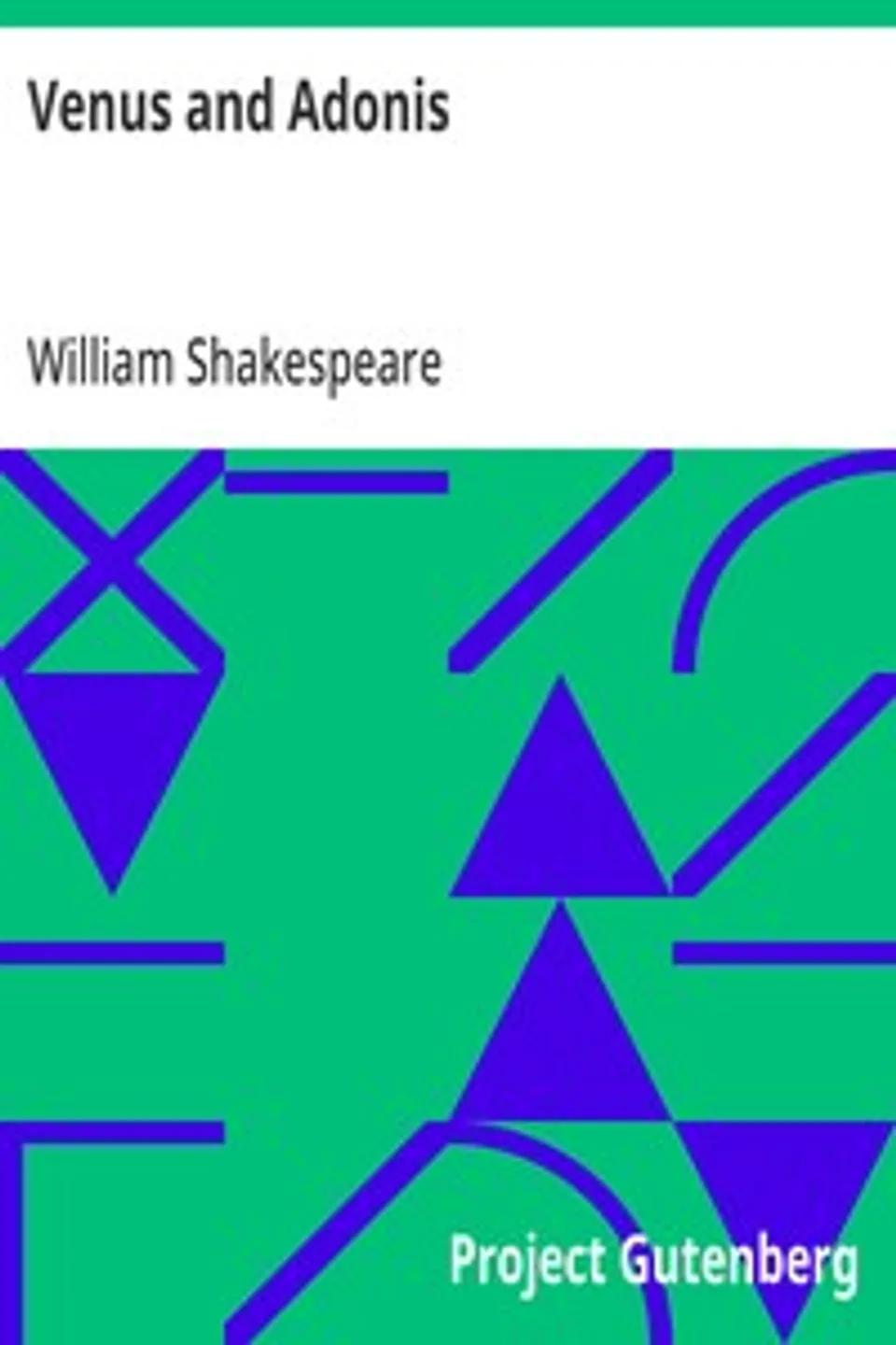 Venus and Adonis, William Shakespeare