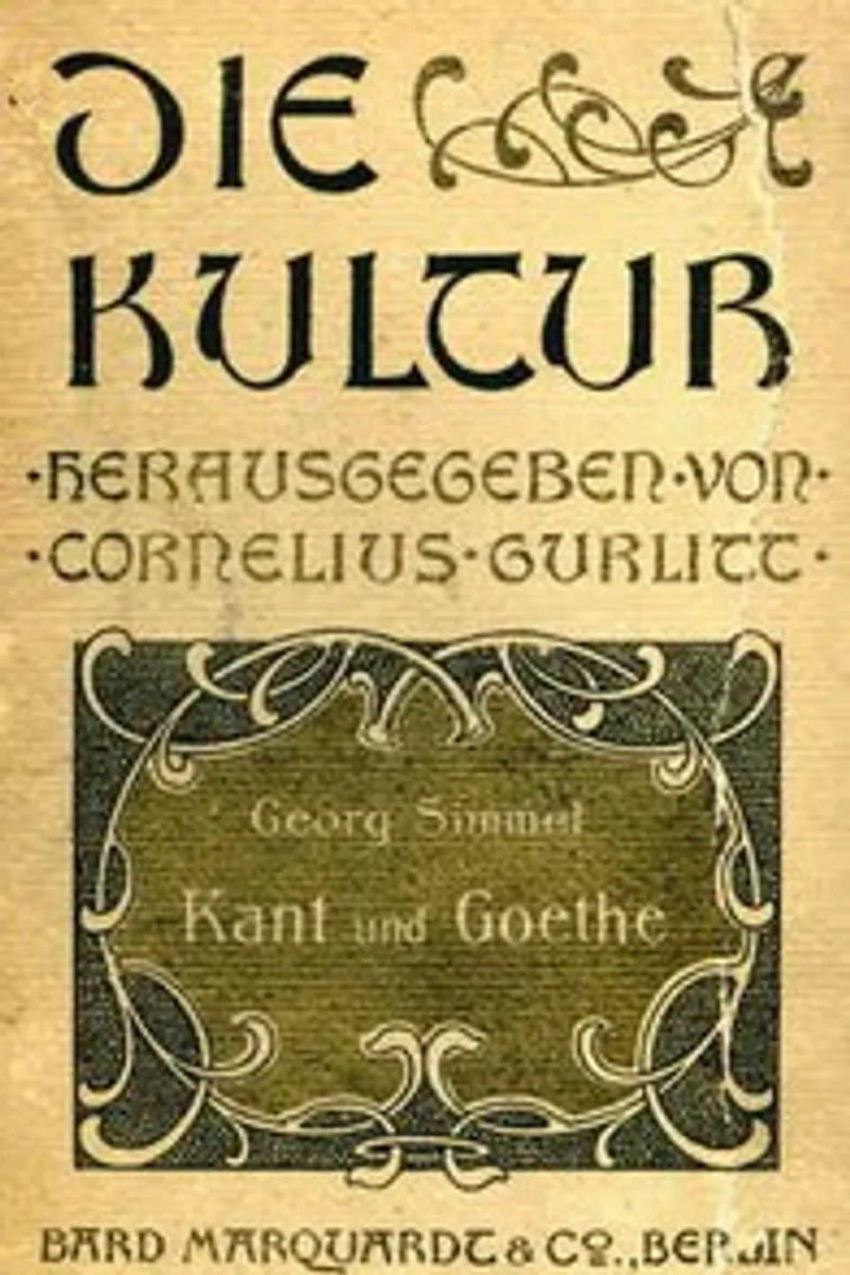 Kant und Goethe, Georg Simmel