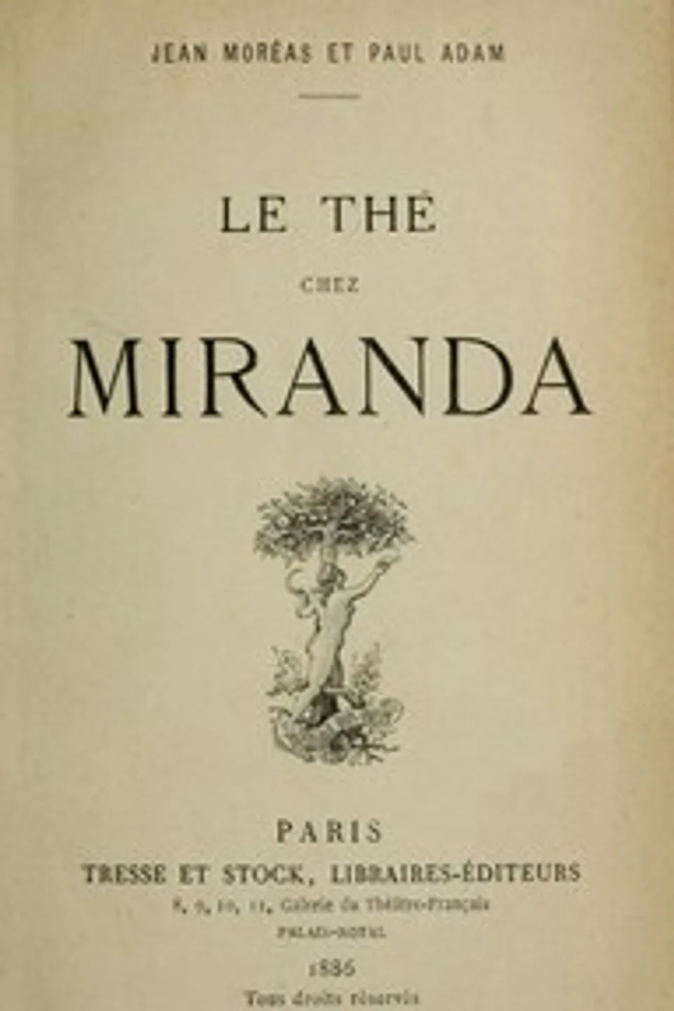 Le thé chez Miranda, Paul Adam
