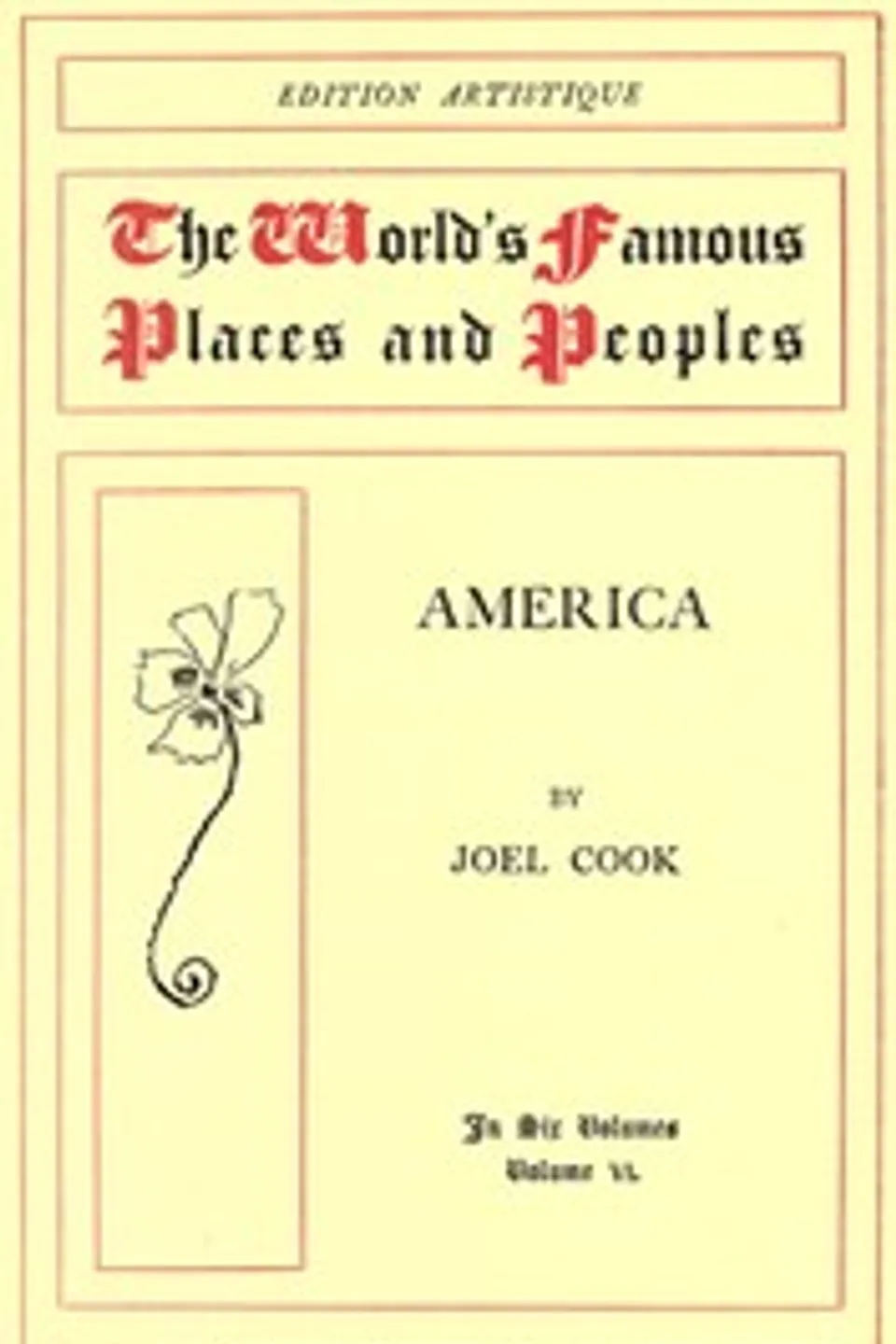 America, Volume 6 (of 6), Joel Cook