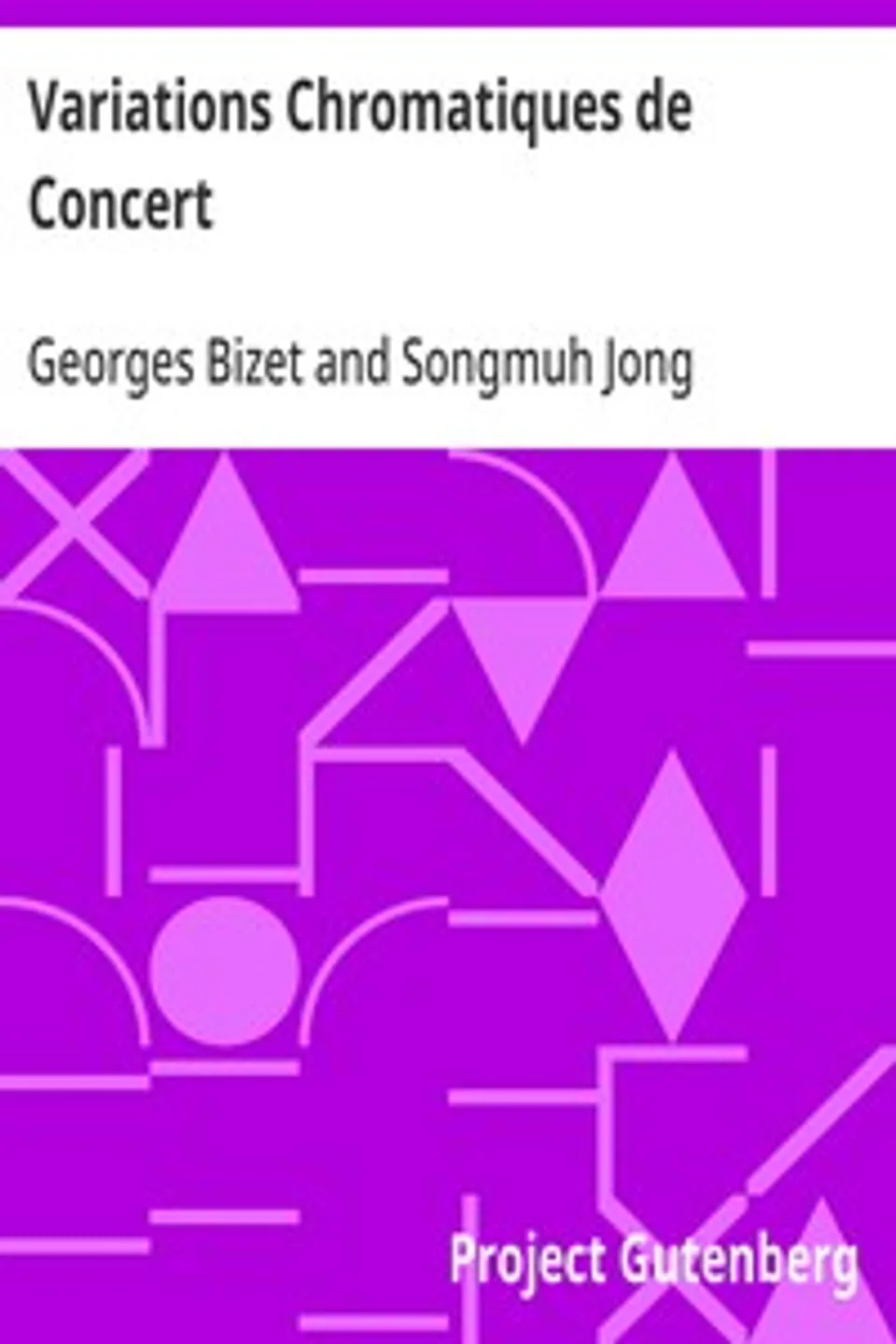 Variations Chromatiques de Concert: MP3, MIDI and PDF files, Georges Bizet