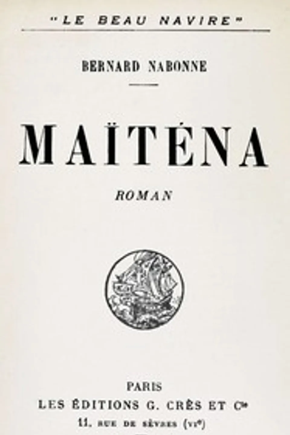 Maïténa : $b roman, Bernard Nabonne