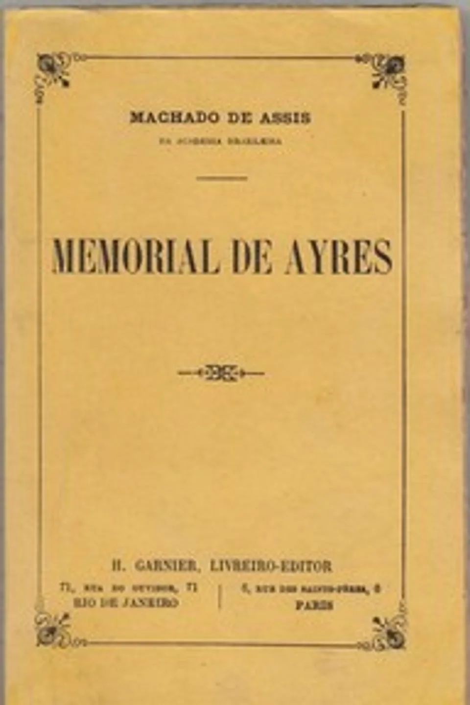 Memorial de Ayres, Machado de Assis