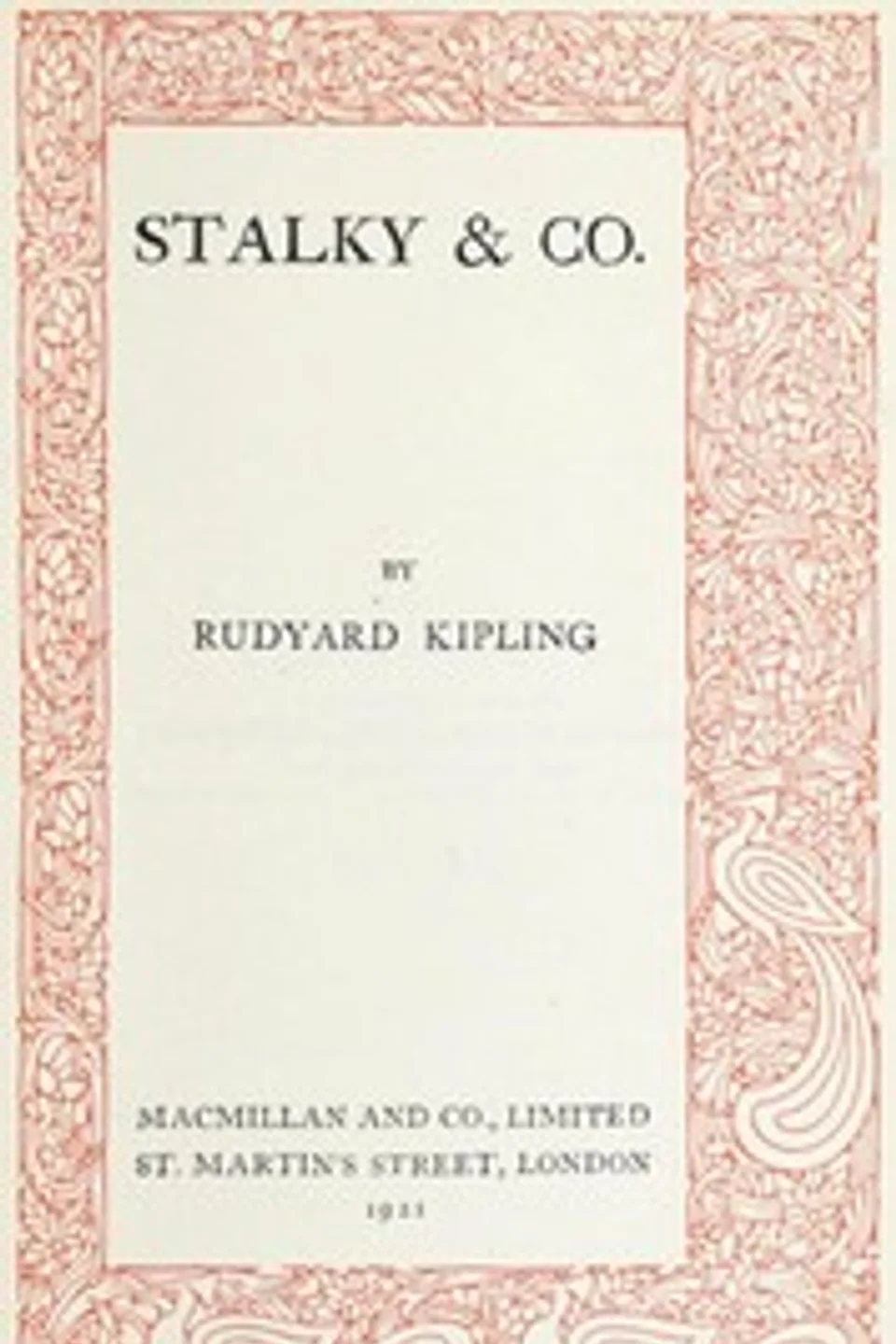 Stalky & Co., Rudyard Kipling