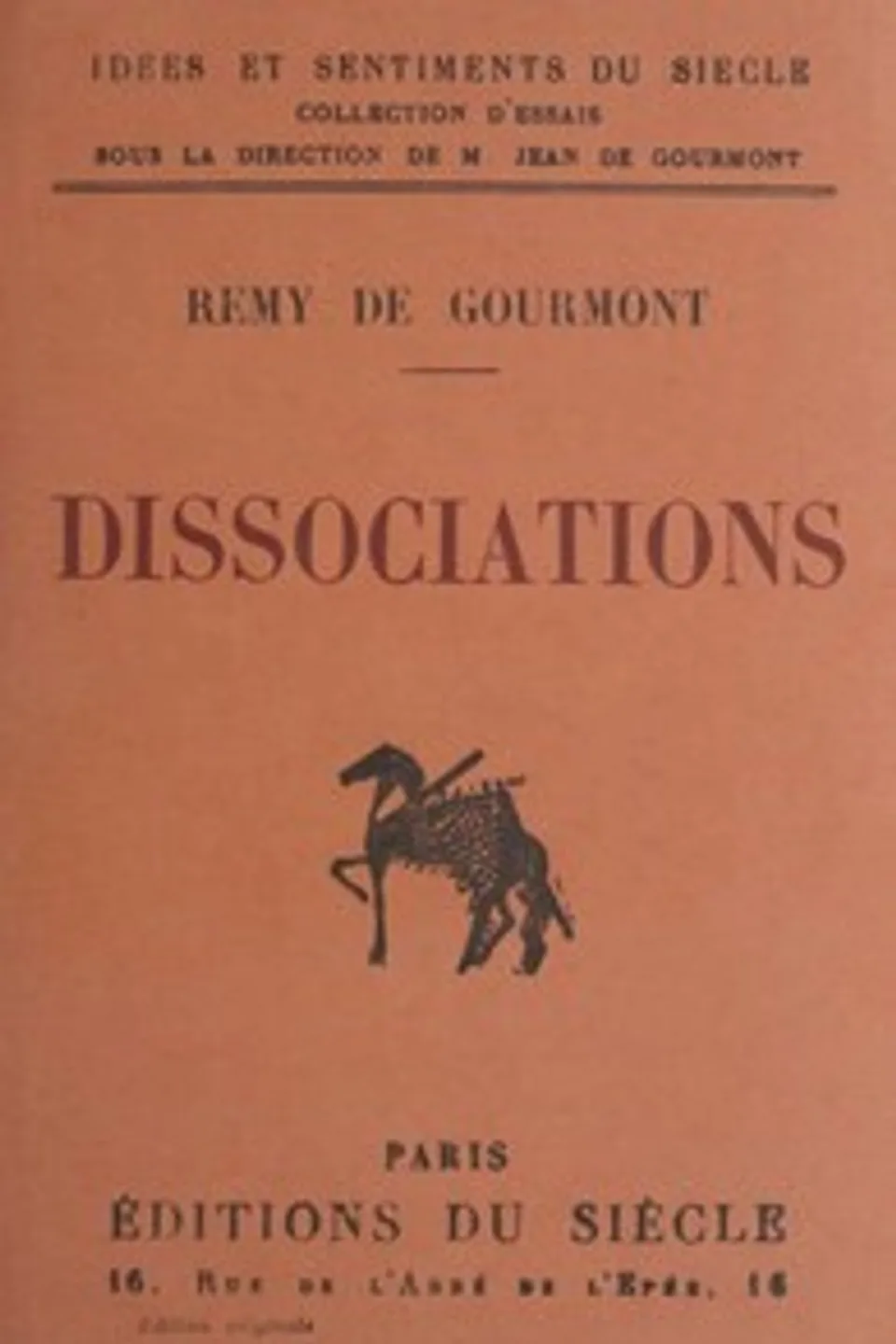 Dissociations, Remy de Gourmont