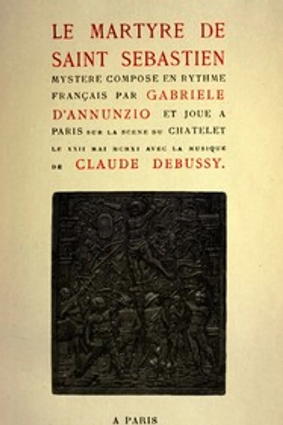 Le Martyre de Saint Sébastien, Gabriele D'Annunzio