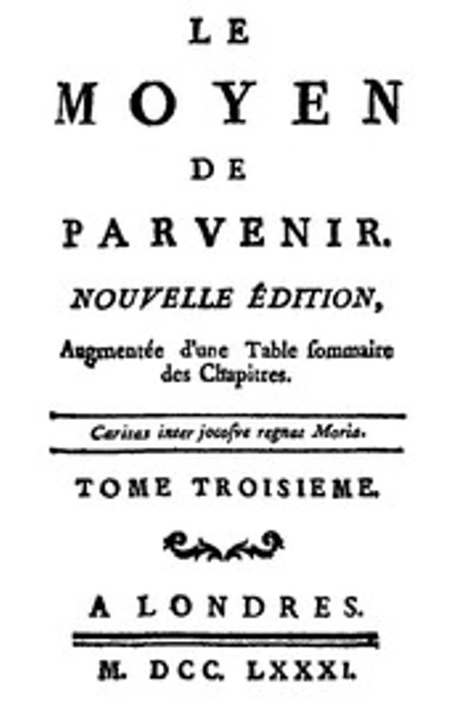 Le moyen de parvenir, tome 3/3, Béroalde de Verville