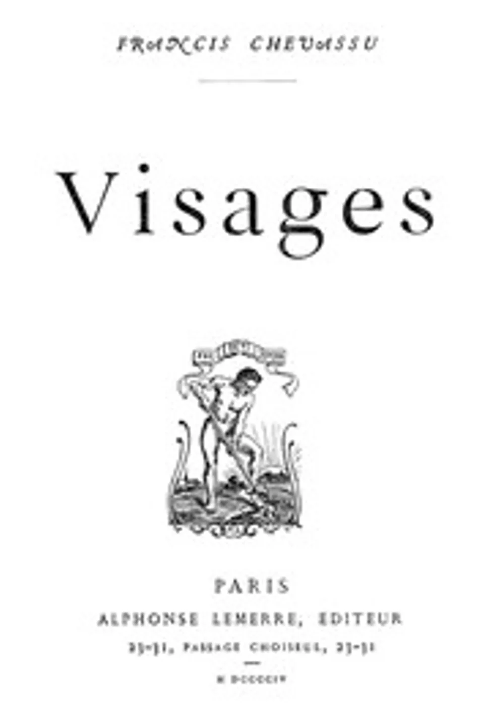 Visages, Francis Chevassu