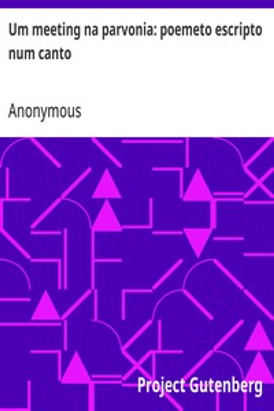 Um meeting na parvonia: poemeto escripto num canto, Anonymous
