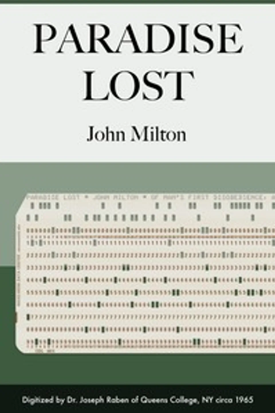 Paradise Lost, John Milton