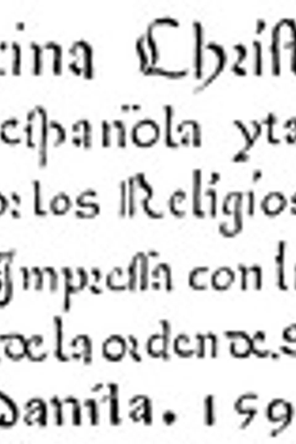 Doctrina Christiana: The first book printed in the Philippines, Manila, 1593.