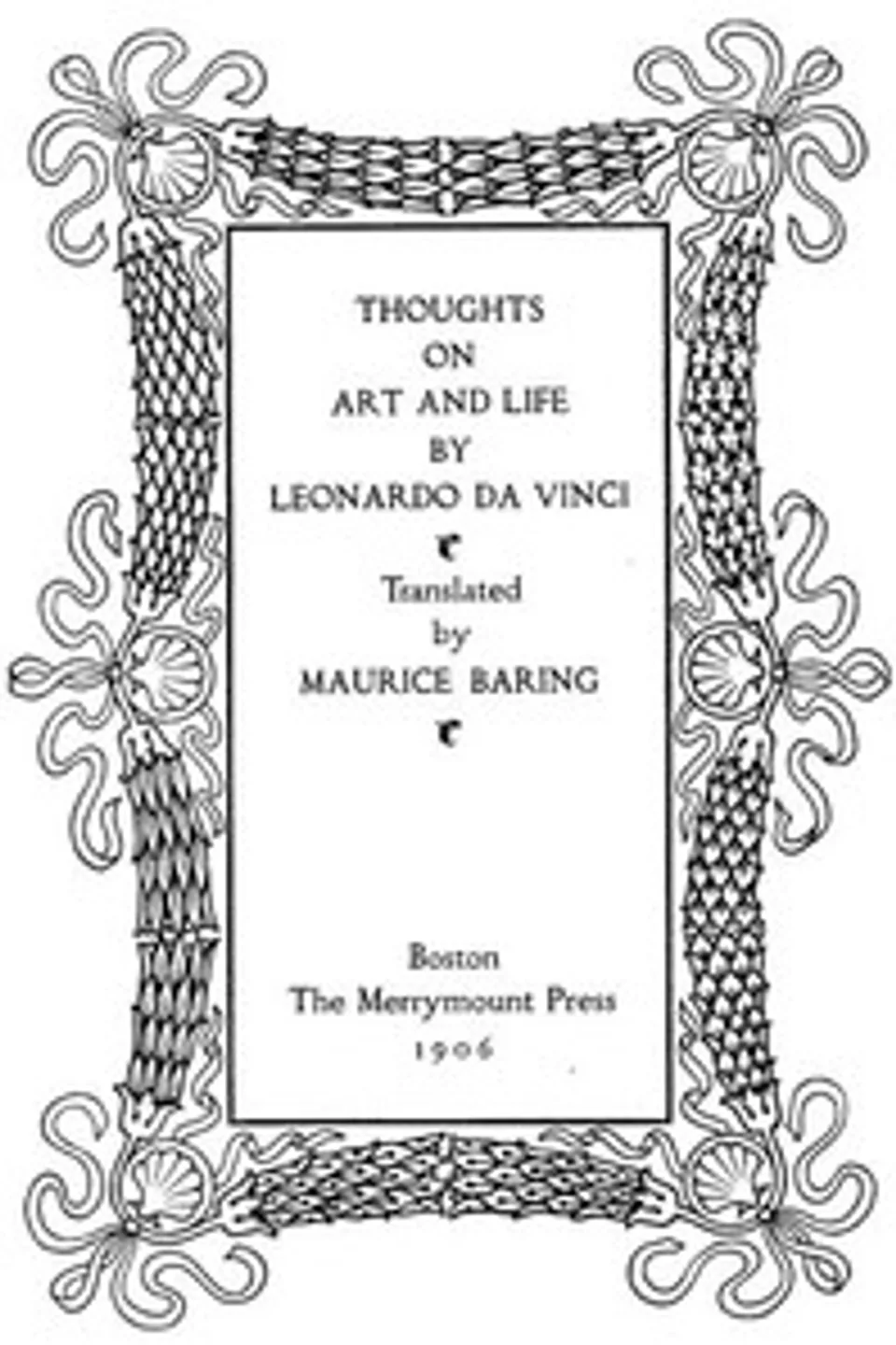 Thoughts on Art and Life, Leonardo da Vinci
