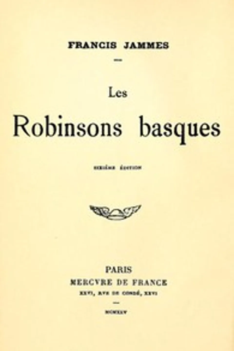 Les Robinsons basques, Francis Jammes