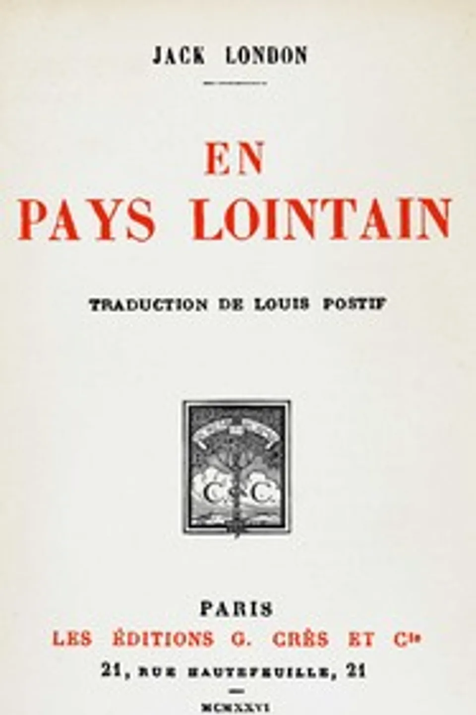 En pays lointain, Jack London