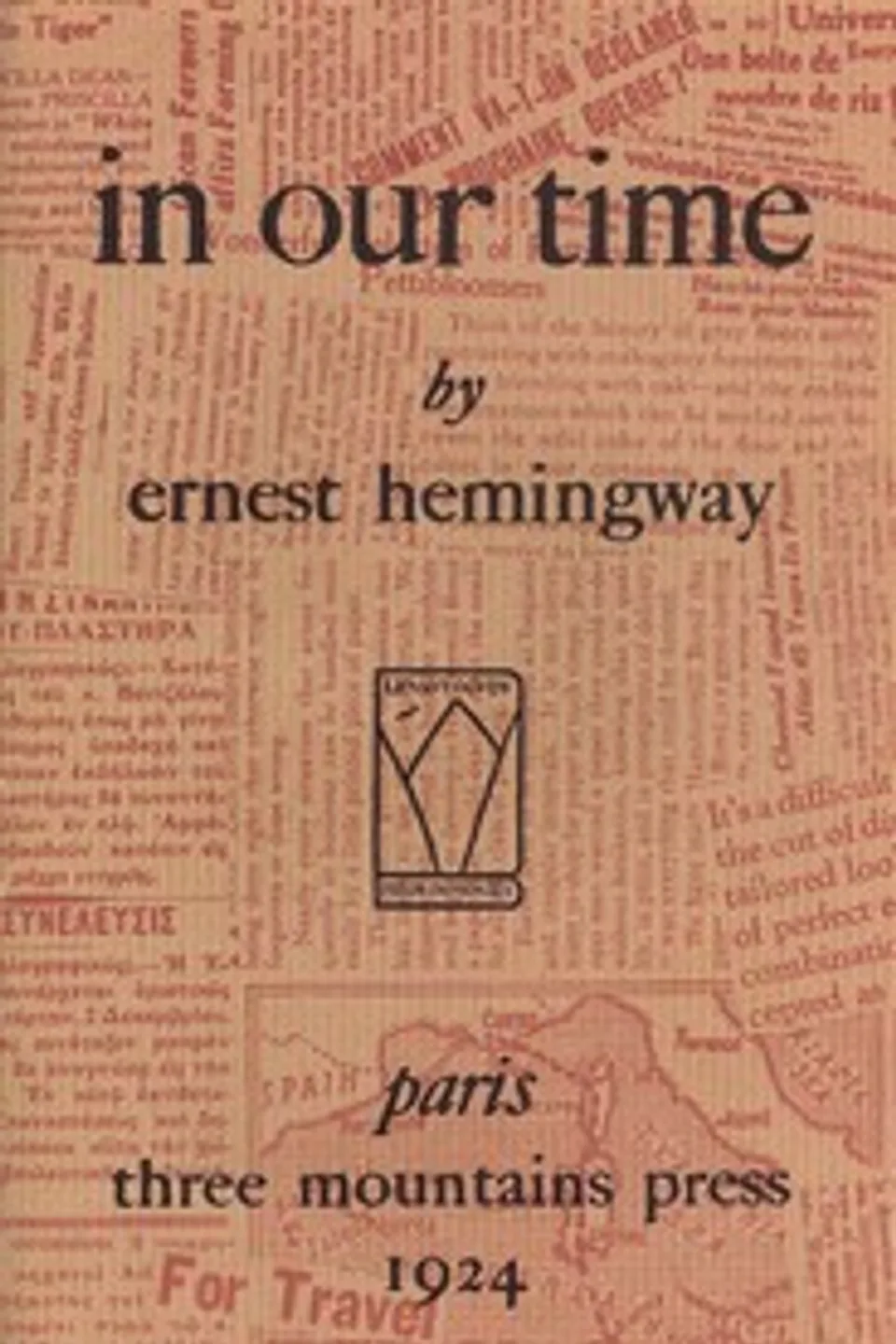 In our time, Ernest Hemingway