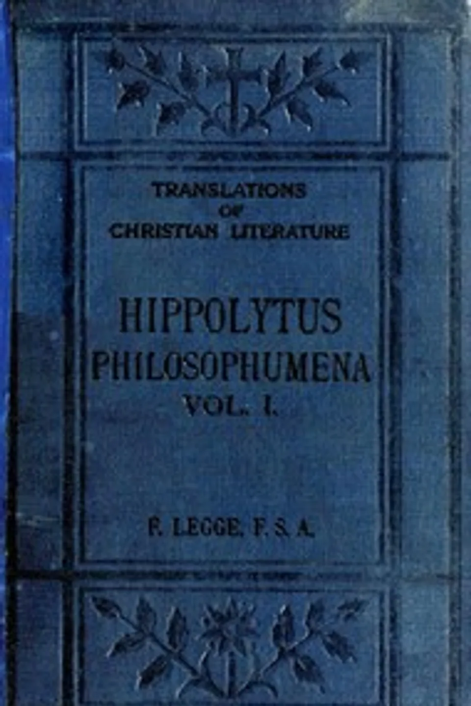 Philosophumena; or, The refutation of all heresies, Volume I, Antipope Hippolytus