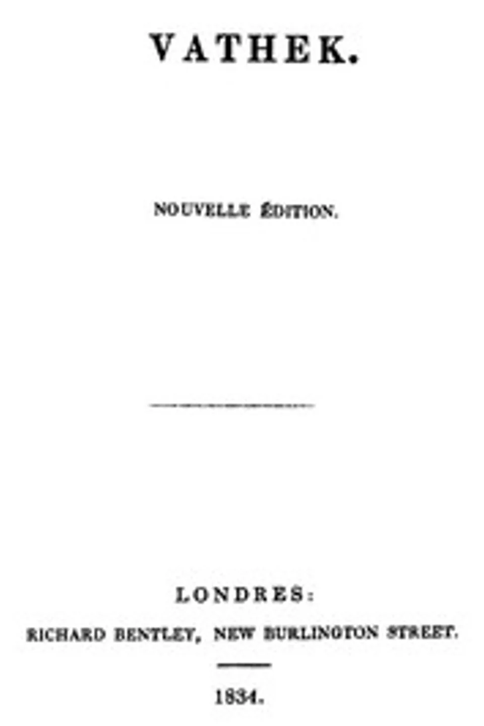 Vathek, William Beckford