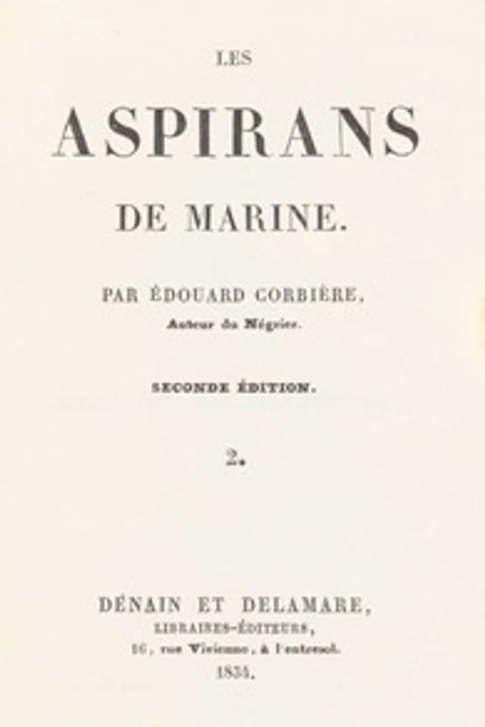 Les Aspirans de marine, volume 2, Edouard Corbière