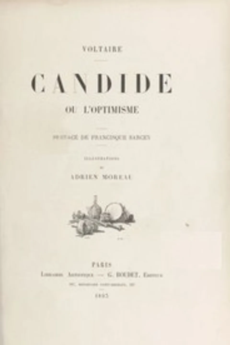Candide, ou l'optimisme, Voltaire