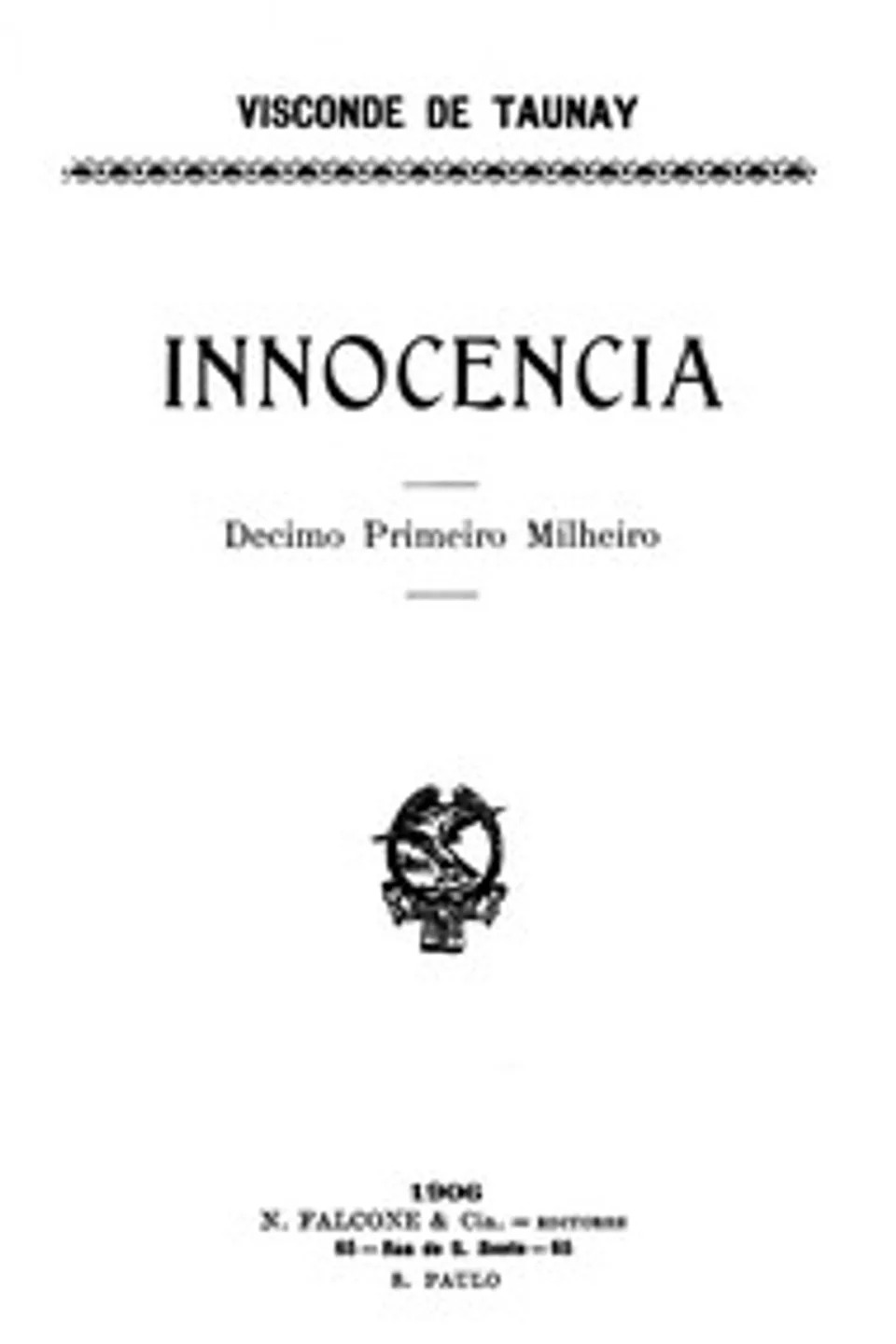 Innocencia, Alfredo d'Escragnolle Taunay