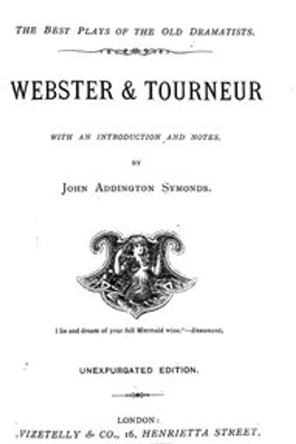 Webster & Tourneur, John Webster