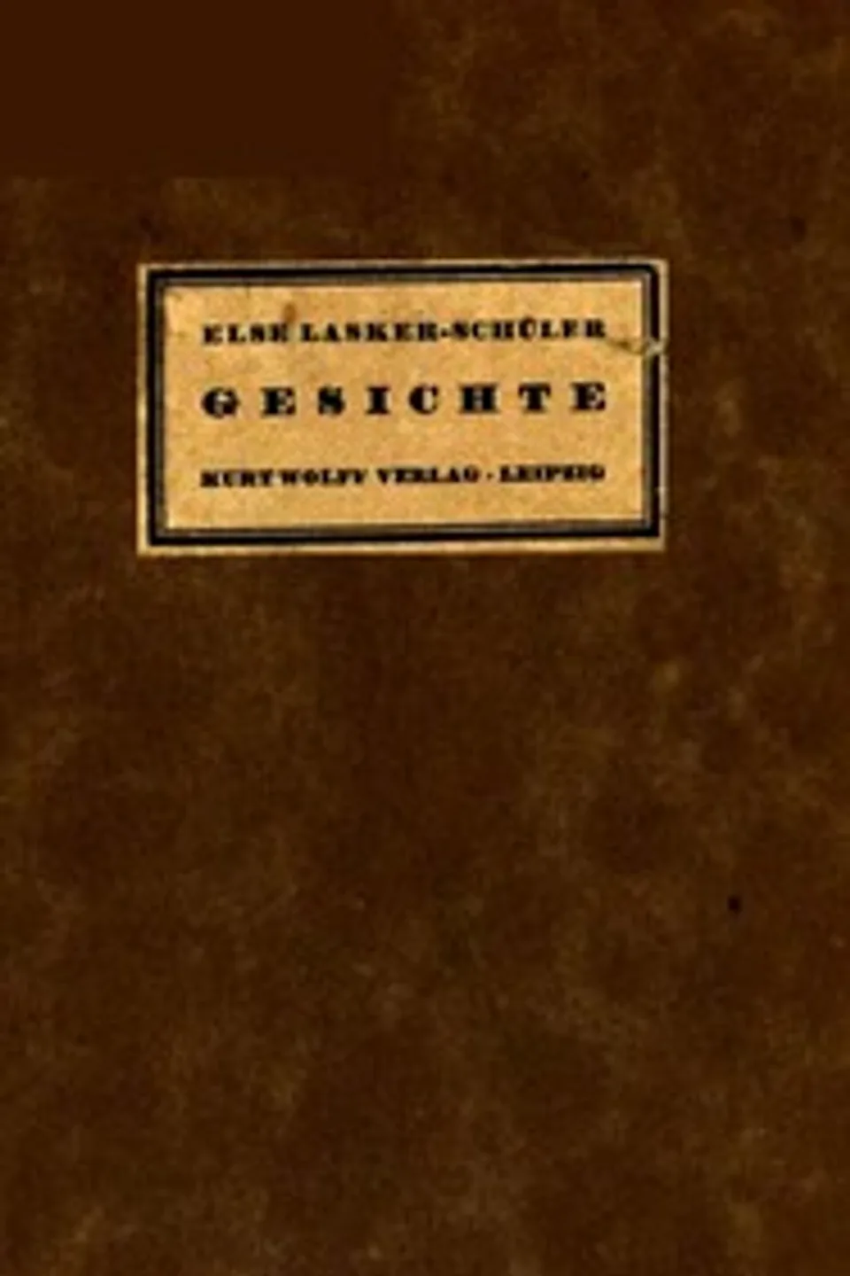 Gesichte: Essays und andere Geschichten, Else Lasker-Schüler