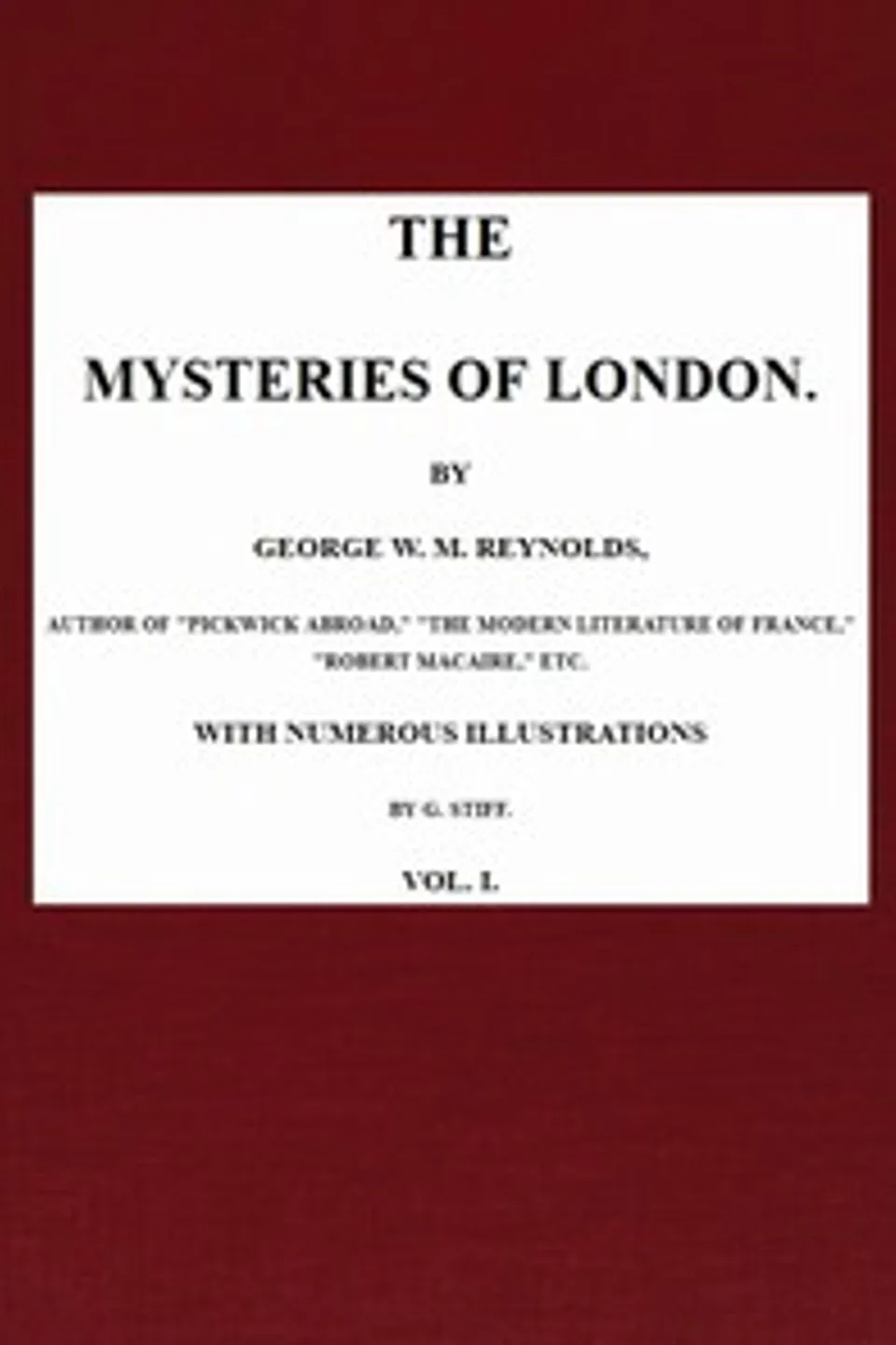 The Mysteries of London, v. 1/4, George W. M. (George William MacArthur) Reynolds