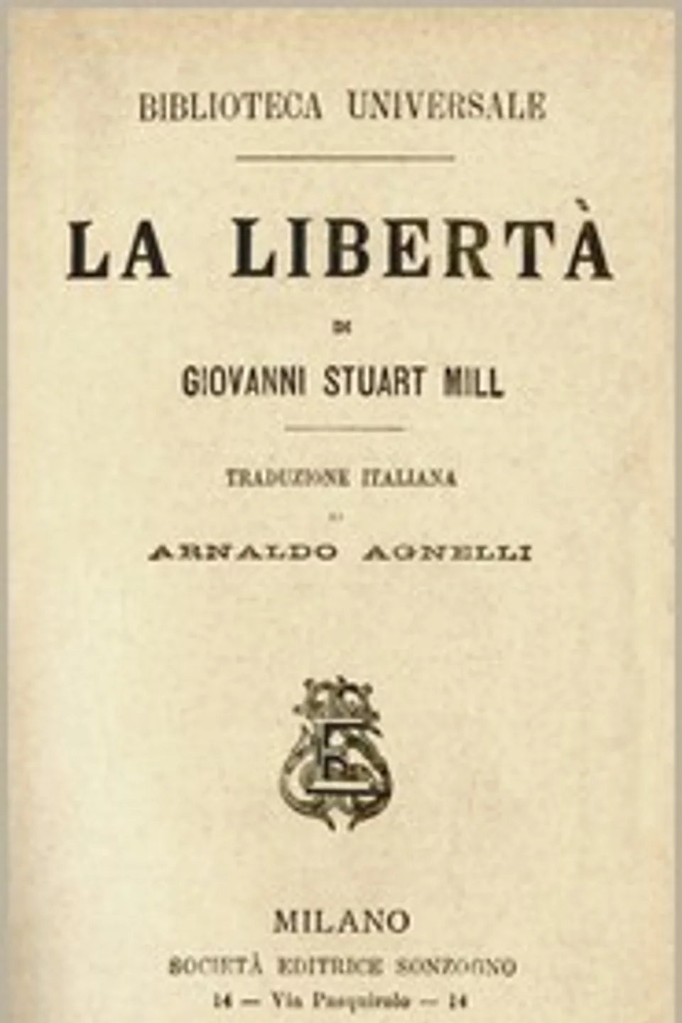 La libertà, John Stuart Mill